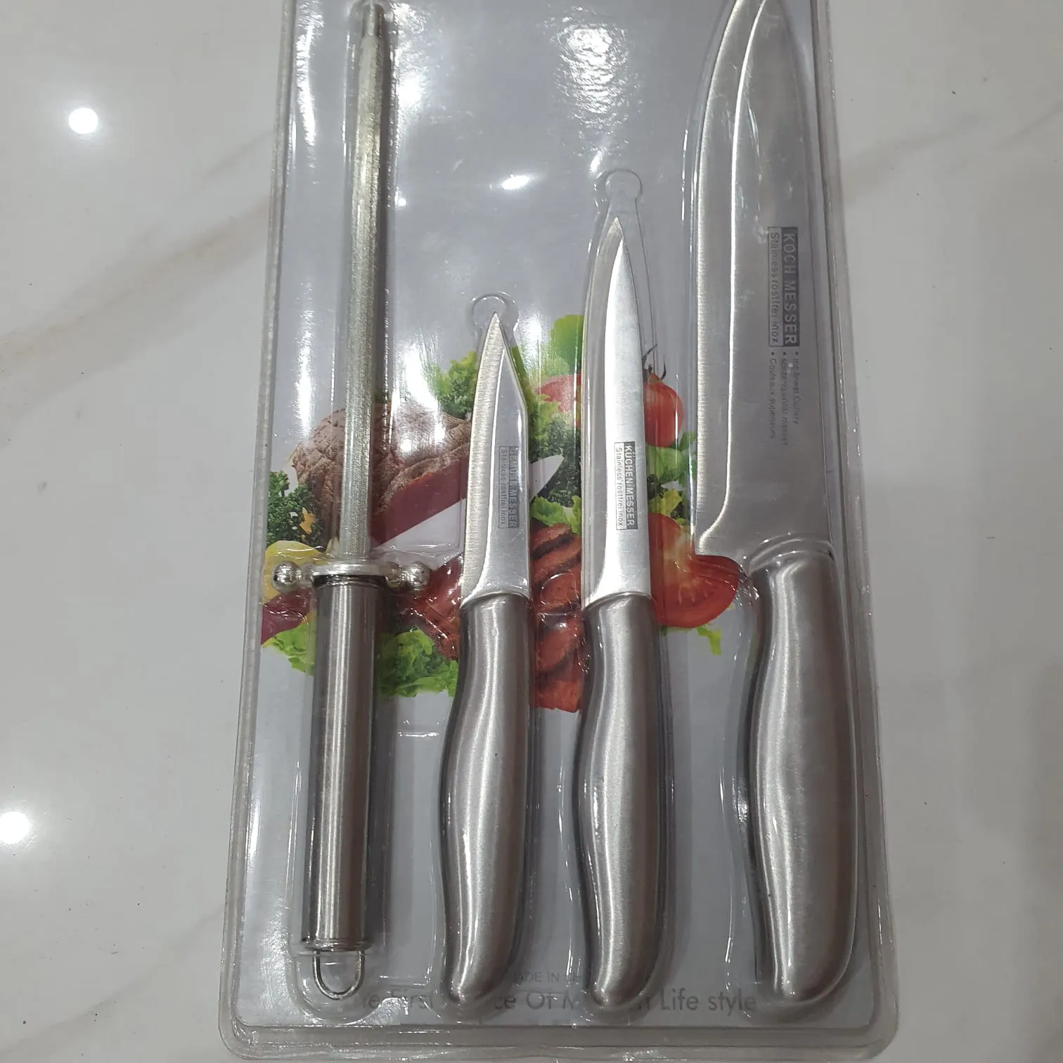 100% Stainless Steel Meat knife - 4 Piece Set High Quality