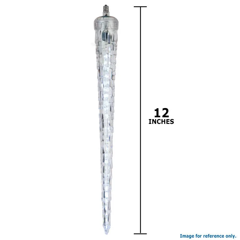 12 Inch C7 Falling Icicle LED Cool White Light Bulb