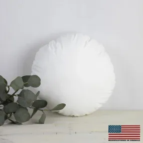 13" | Round Angel Hair Insert | Indoor Outdoor Down Alternative Hypoallergenic Pillow Insert | Quality Insert | Premium Insert