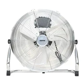 16'' Silver Chrome High-Velocity Floor Fan Fan