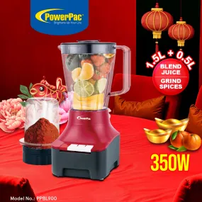 2 IN 1 Blender For Grinding 0.5L & Blending 1.5L (PPBL900)