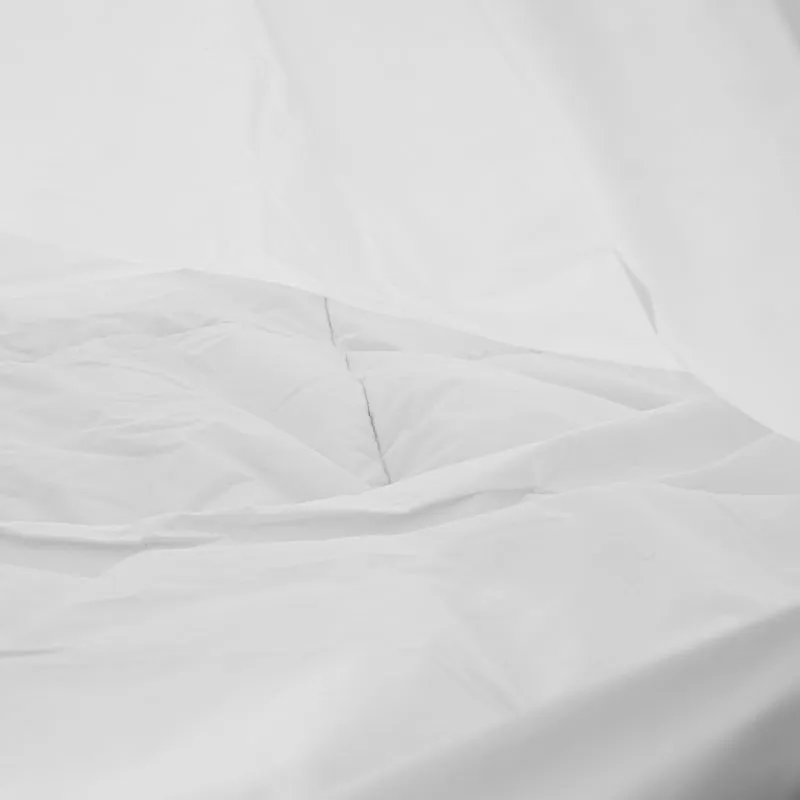 200 Thread Count Flap Oxford 100% Cotton Duvet Cover - White