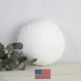 20" | Round Pillows Insert | Indoor Outdoor Hypoallergenic Polyester Pillow Insert | Quality Insert | Round Pillow Form | Round Pillow