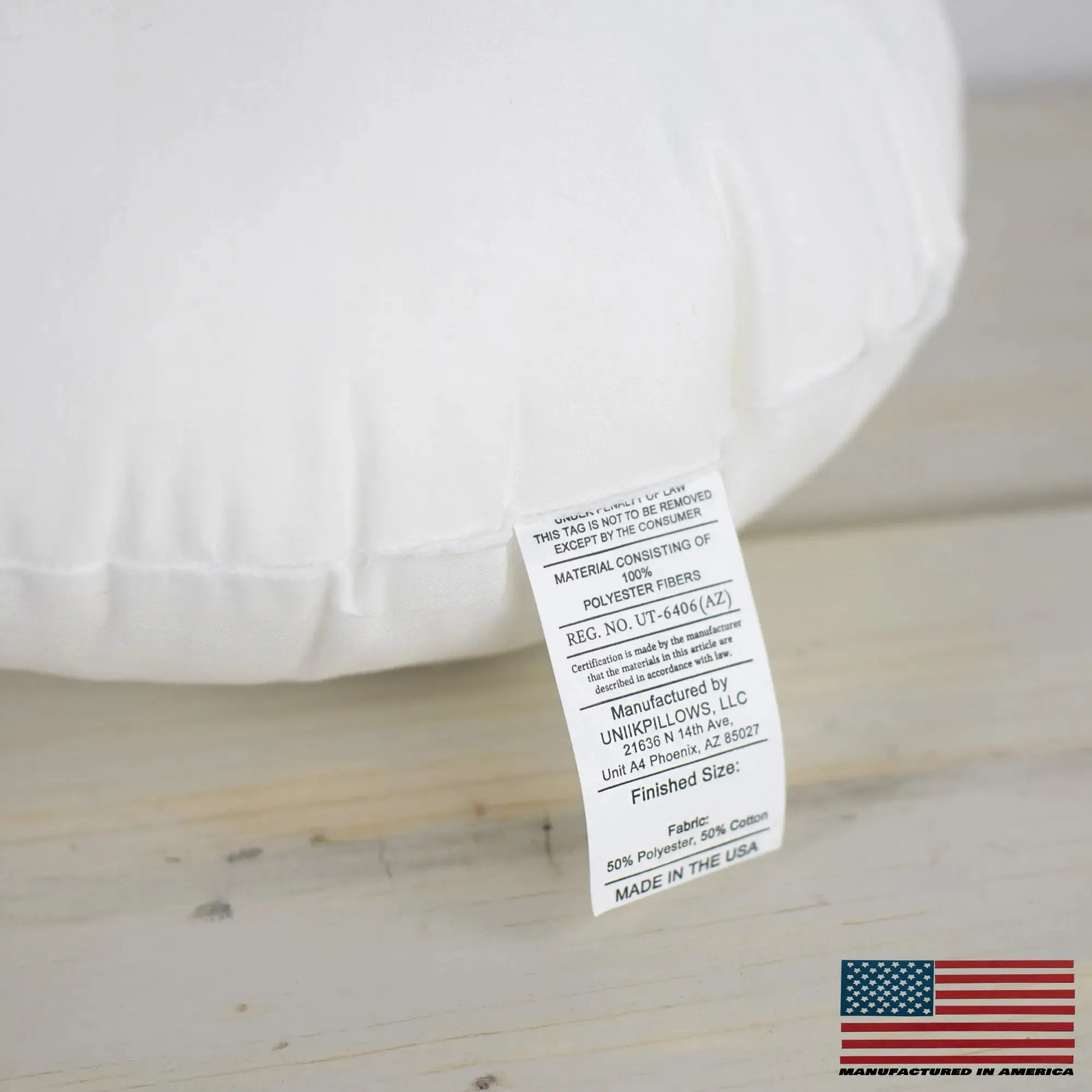 21" | Round Angel Hair Insert | Indoor Outdoor Down Alternative Hypoallergenic Pillow Insert | Quality Insert | Premium Insert