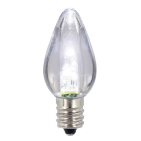 25PK - Vickerman C7 Transparent LED Cool White Bulb .96W