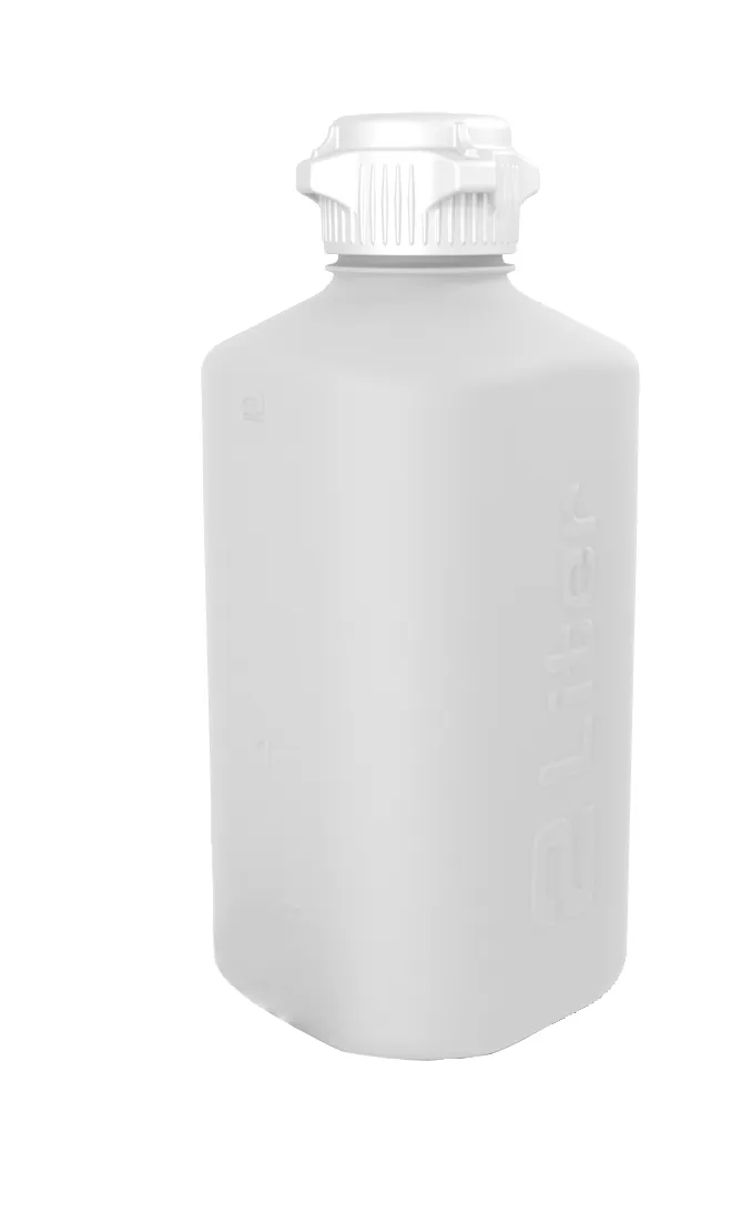 2L Heavy Duty PP Vacuum Bottle, VersaCap, 53B Closed