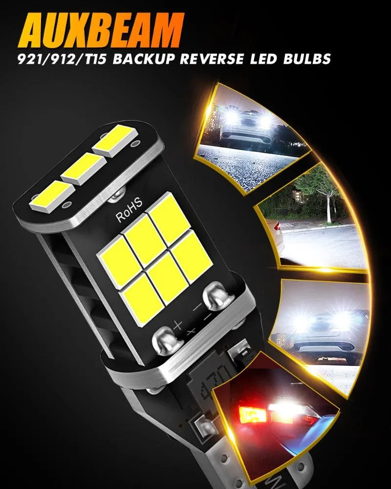 (2pcs/set) 921/912/T15/W16W Highbrightness LED Reverse Lights Back up Canbus LED Bulbs 6500K White