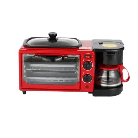 3-in-1 Multifunctional High-Heating Electric Oven with Coffee Maker