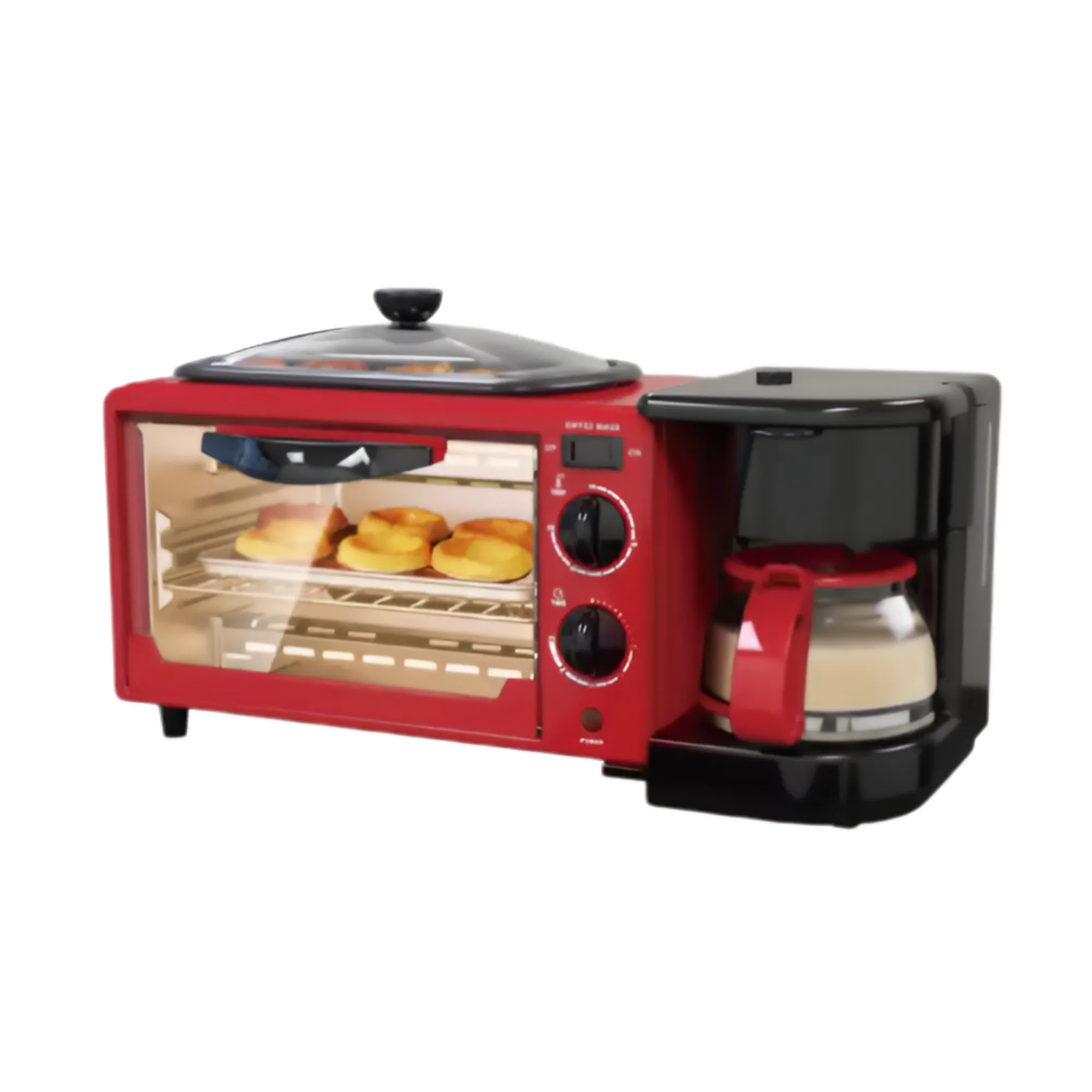 3-in-1 Multifunctional High-Heating Electric Oven with Coffee Maker