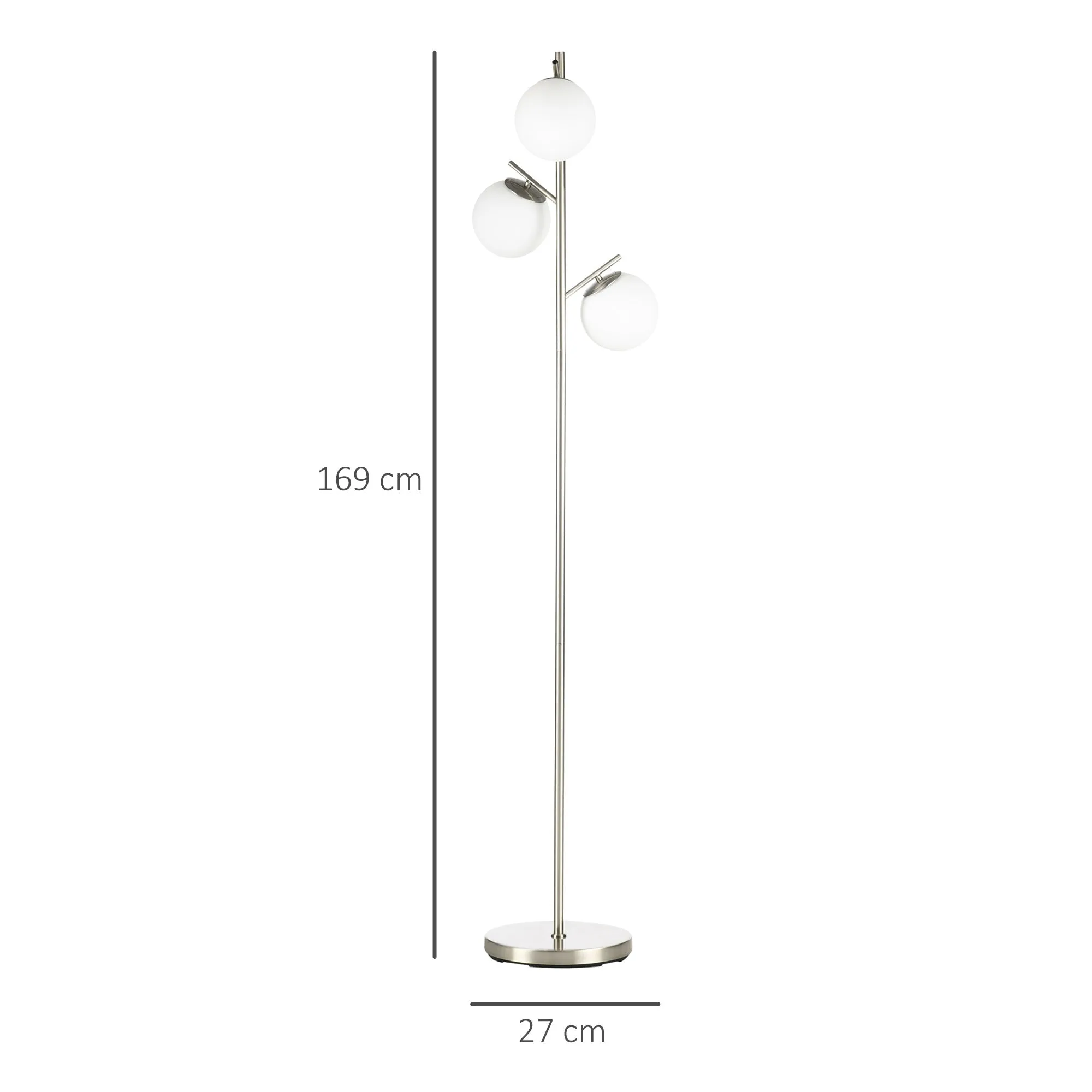 3-Light Tree Floor Lamps for Living Room