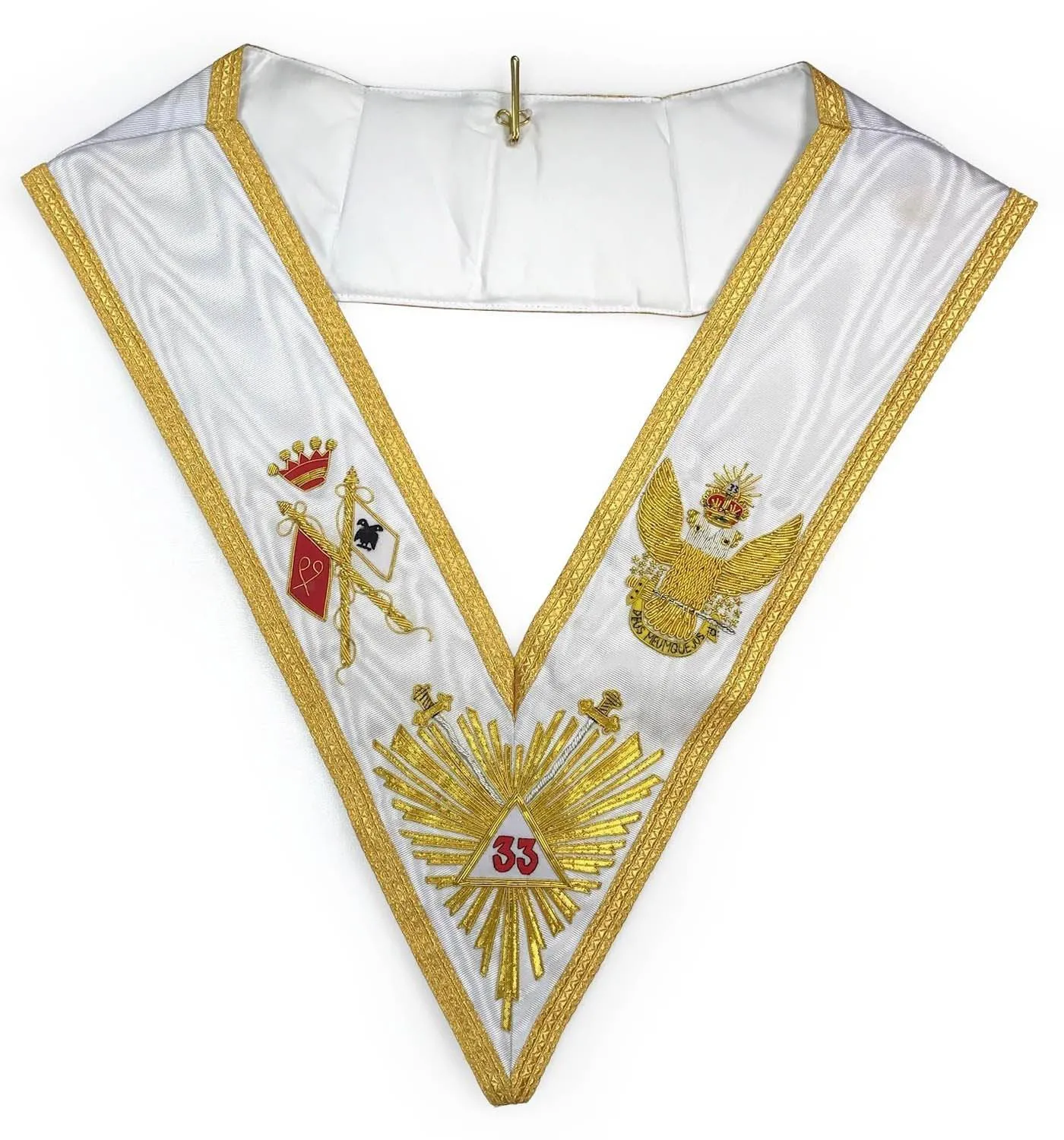 33rd Degree Scottish Rite Regalia Set - WINGS UP All Countries Flags Hand Embroidered