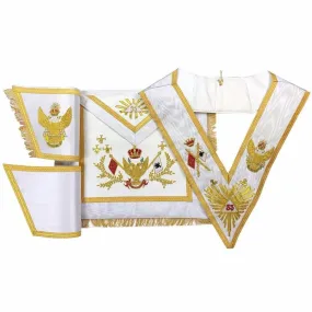 33rd Degree Scottish Rite Regalia Set - WINGS UP All Countries Flags Hand Embroidered