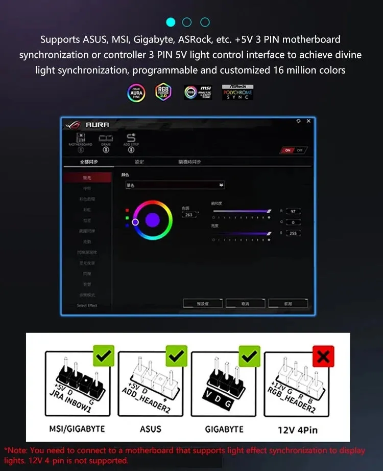 4RS ARGB CPU Fan 120mm