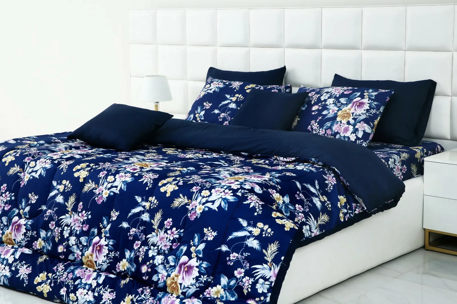 5 PCs Single Comforter Set-15184Aster