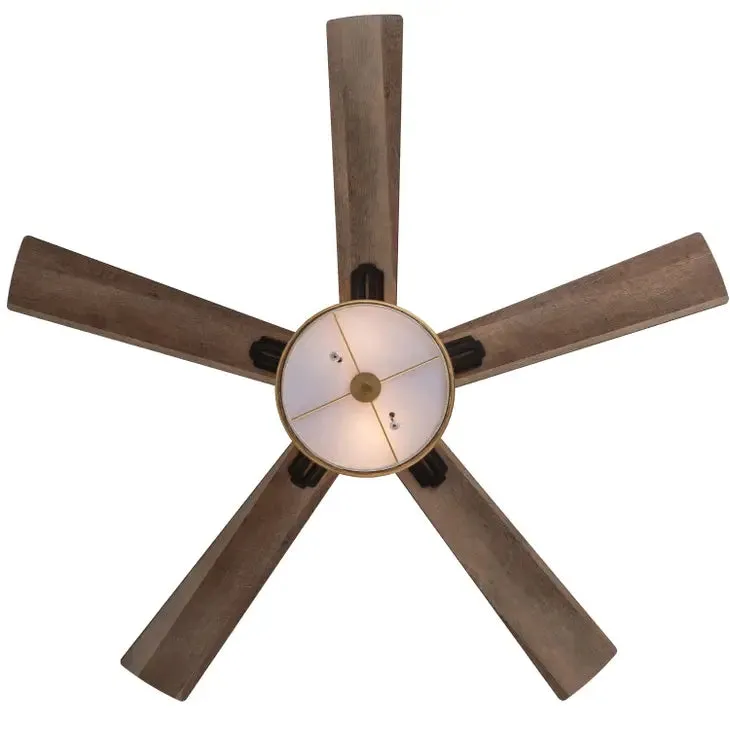 52"W Dorothy Gold Ceiling Fan with Light Kit