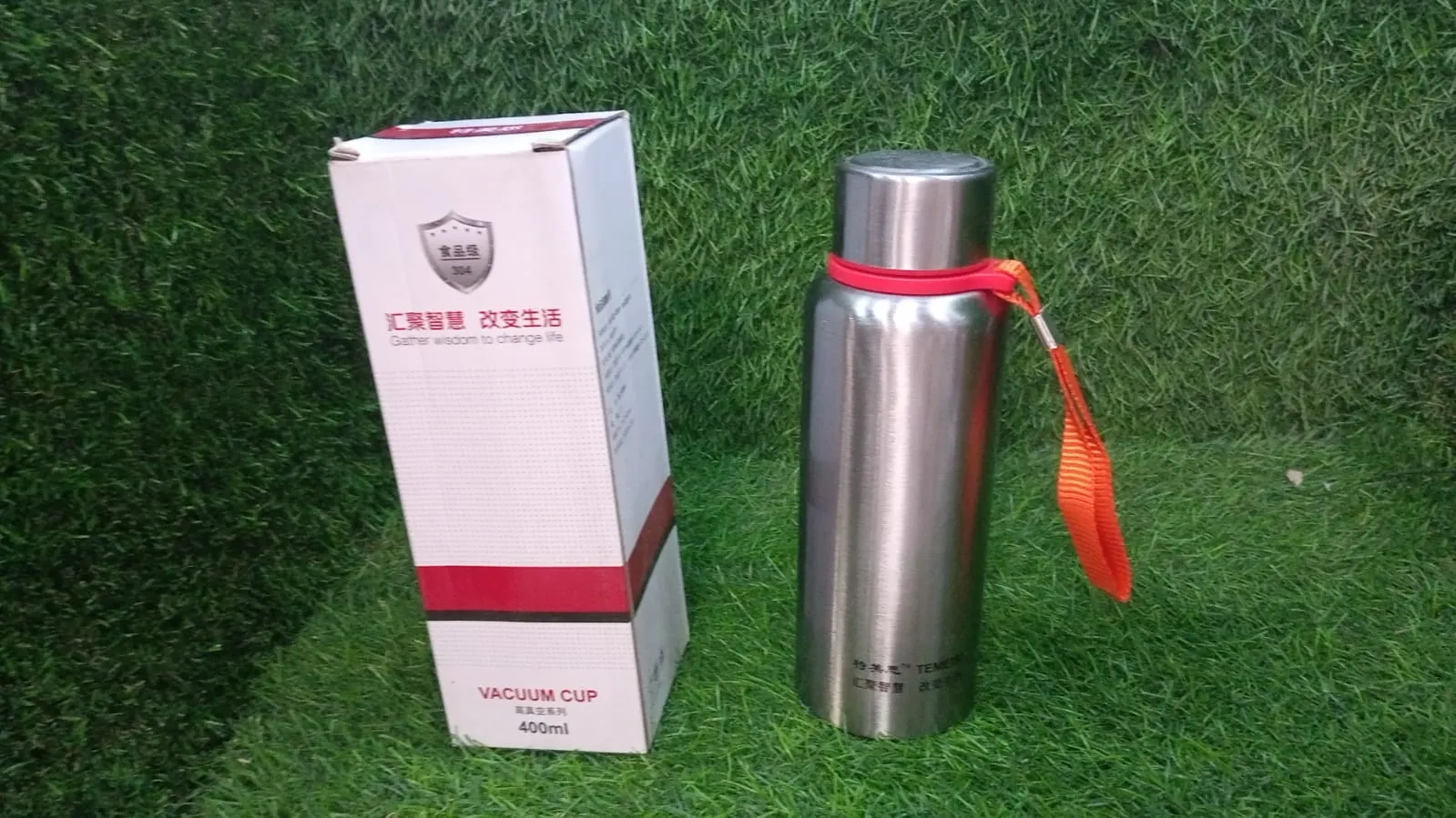 6984 HOT AND COLD STAINLESS STEEL VACUUM WATER BOTTLE FOR SCHOOL, OFFICE AND OUTDOORS 400ML