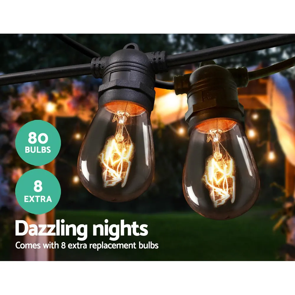 74m Ultra-Bright LED Waterproof String Lights - Outdoor & Indoor