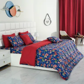 8 PCs Winter Comforter Set-Botanic