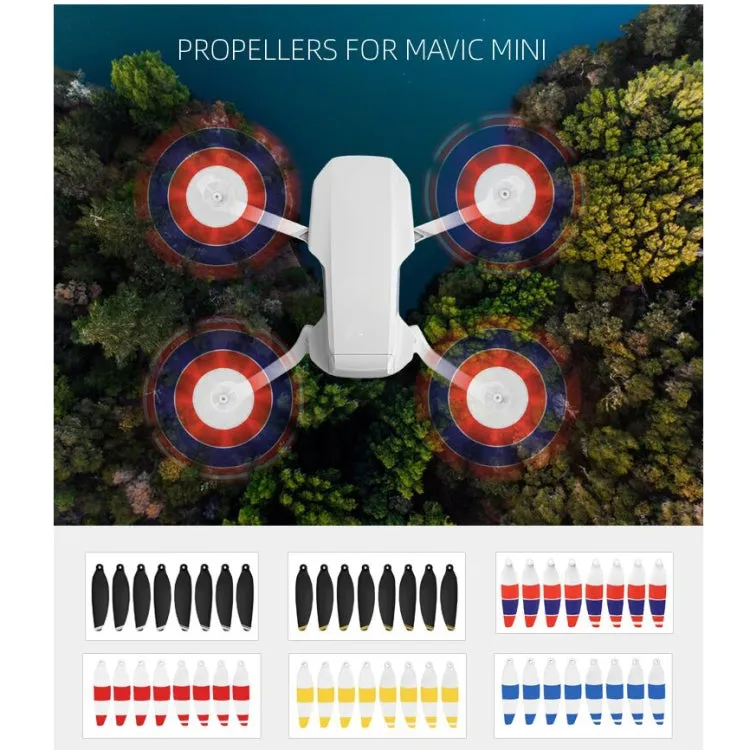 8PCS/Set Sunnylife 4726F-CS Low Noise Quick-release Wing Propellers Drone Accessories for DJI Mavic Mini(Blue)