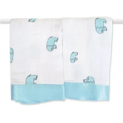 Aden and Anais - Security Blankets Comforter - Issie Declan Elephant (set of 2)