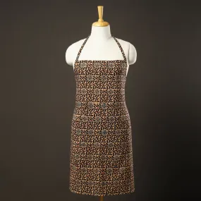 Ajrakh Block Printed Cotton Apron with Pocket 20