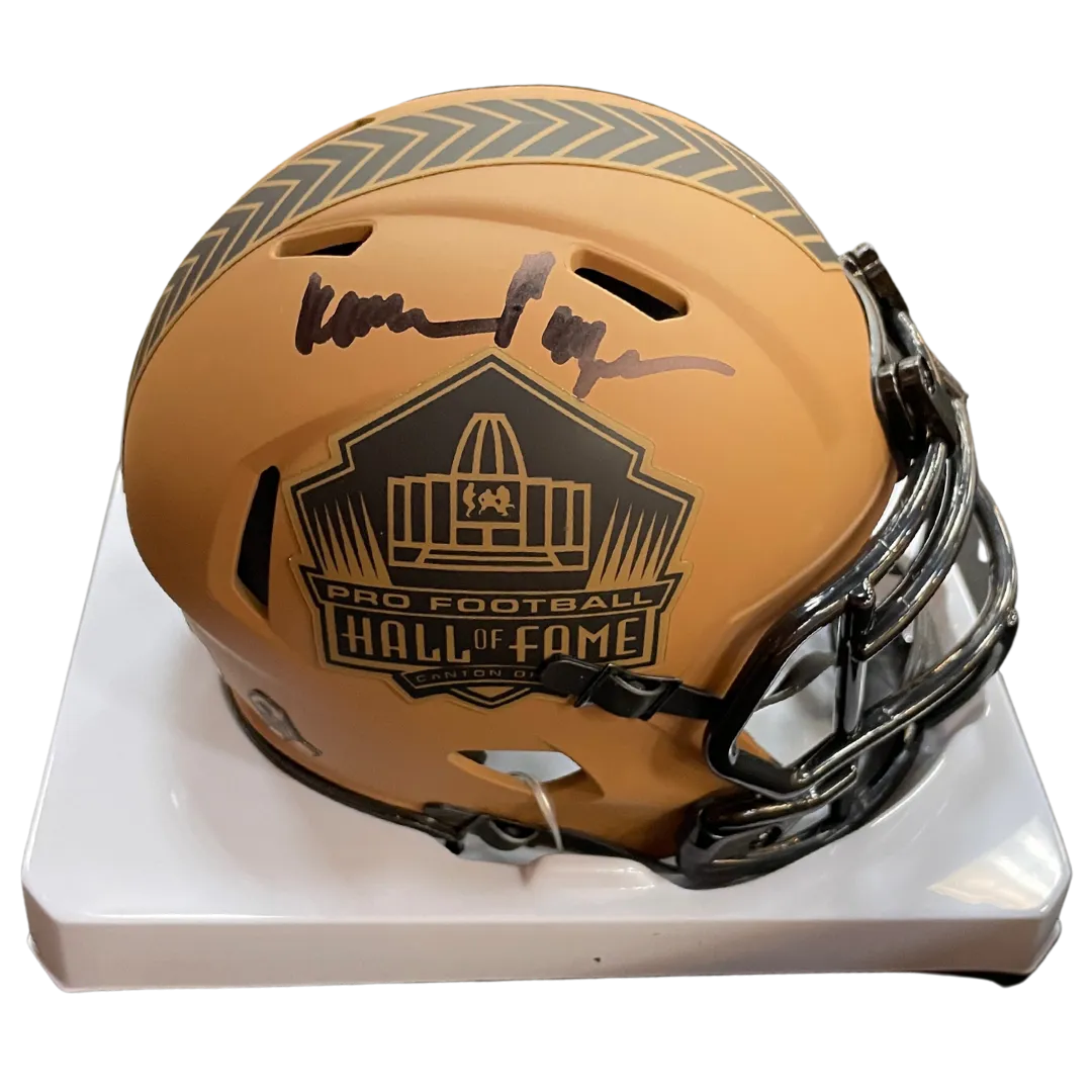 Alan Page Autographed Hall Of Fame Salute To Service Mini Helmet