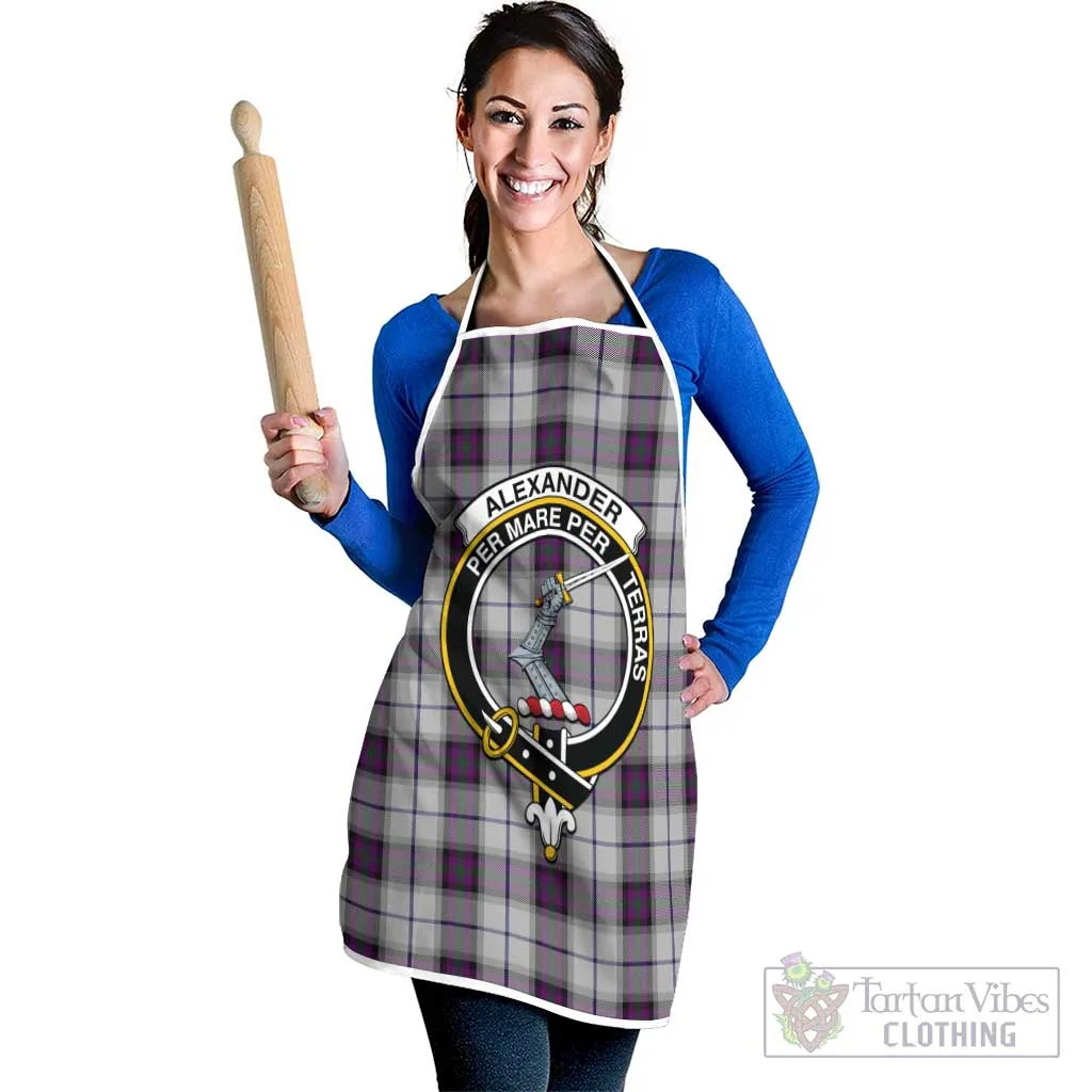 Alexander of Menstry Dress Tartan Apron with Family Crest