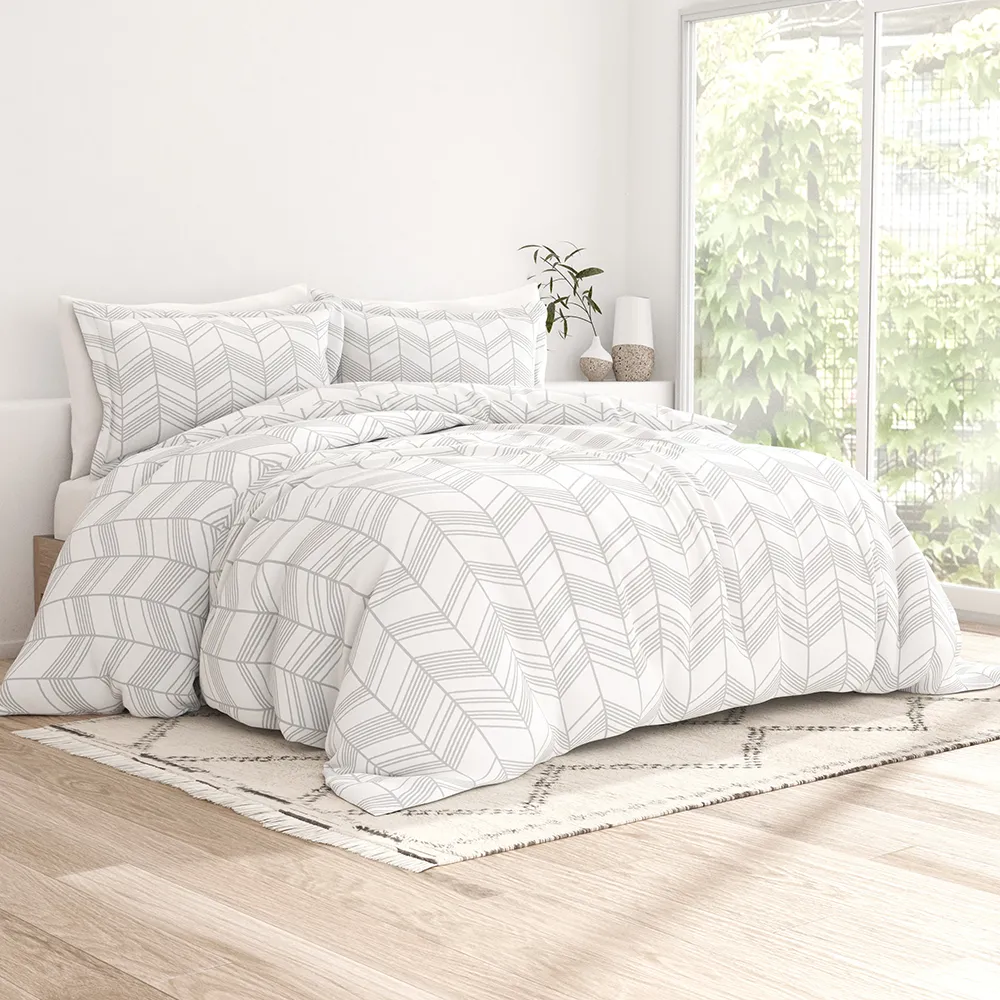 Alps Chevron Pattern 3-Piece Duvet Cover Set