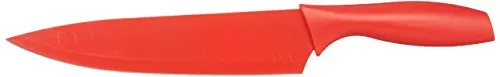 Amazon Basics 6 Stainless-Steel Colored Knives Set with Knife Covers