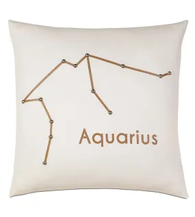 Aquarius Constellation Throw Pillow Cover 20x20