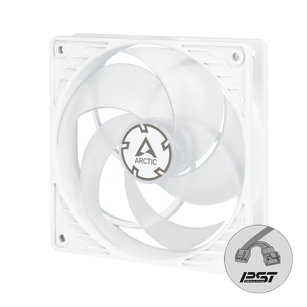 ARCTIC P12 PWM PST White 白色 Pressure-Otimised 120mm Case Fan