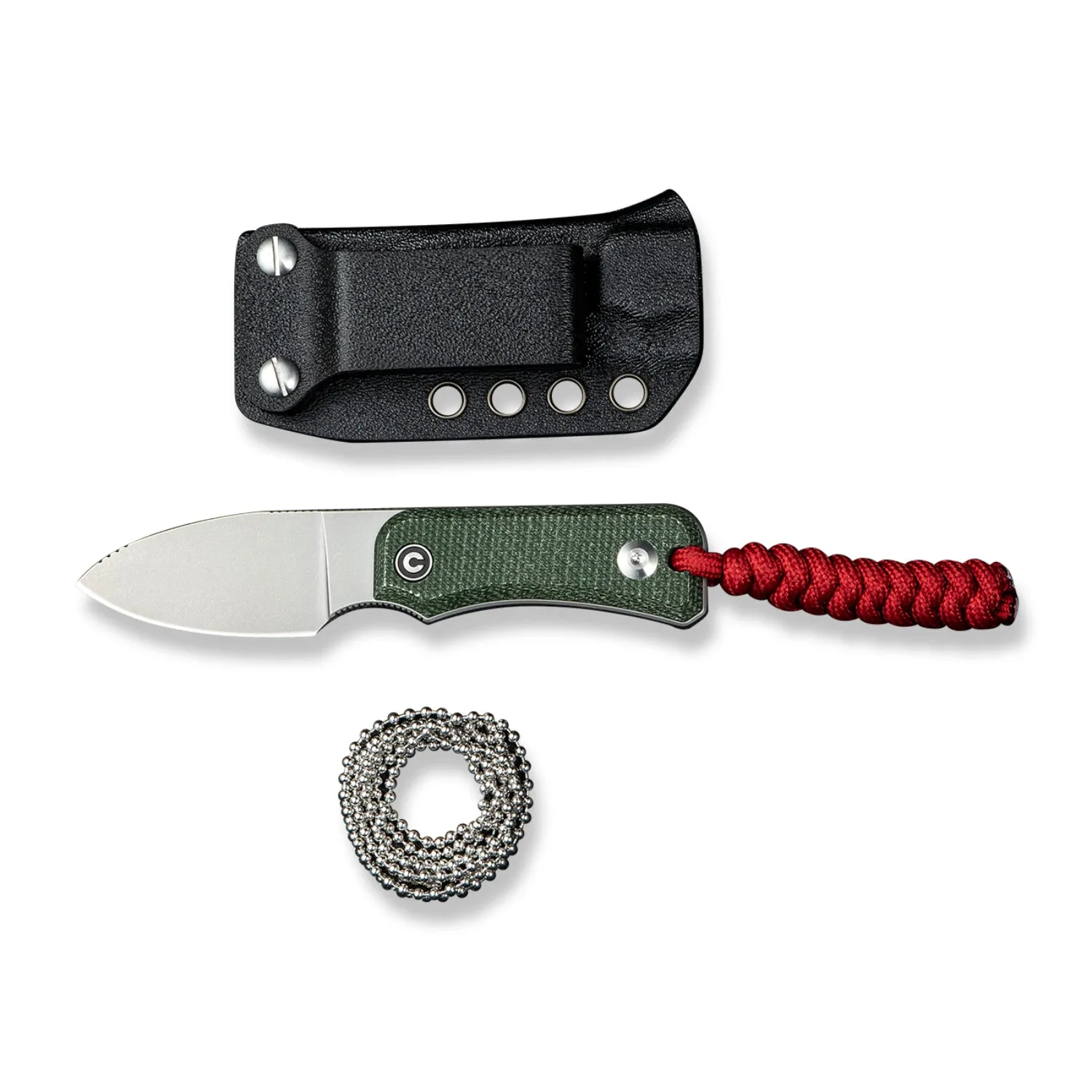 Baby Banter Fixed Blade Knife - Green Micarta - Nitro-V