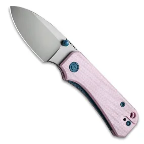 Baby Banter Pocket Knife - Powder Pink G10 - Satin Nitro V