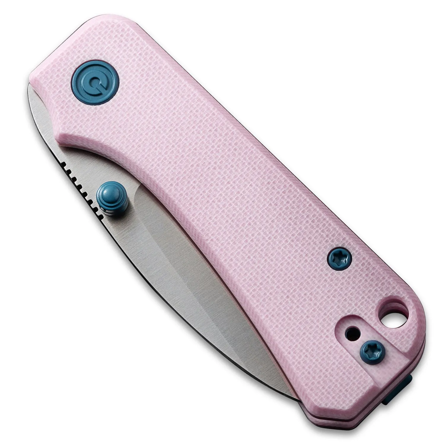 Baby Banter Pocket Knife - Powder Pink G10 - Satin Nitro V