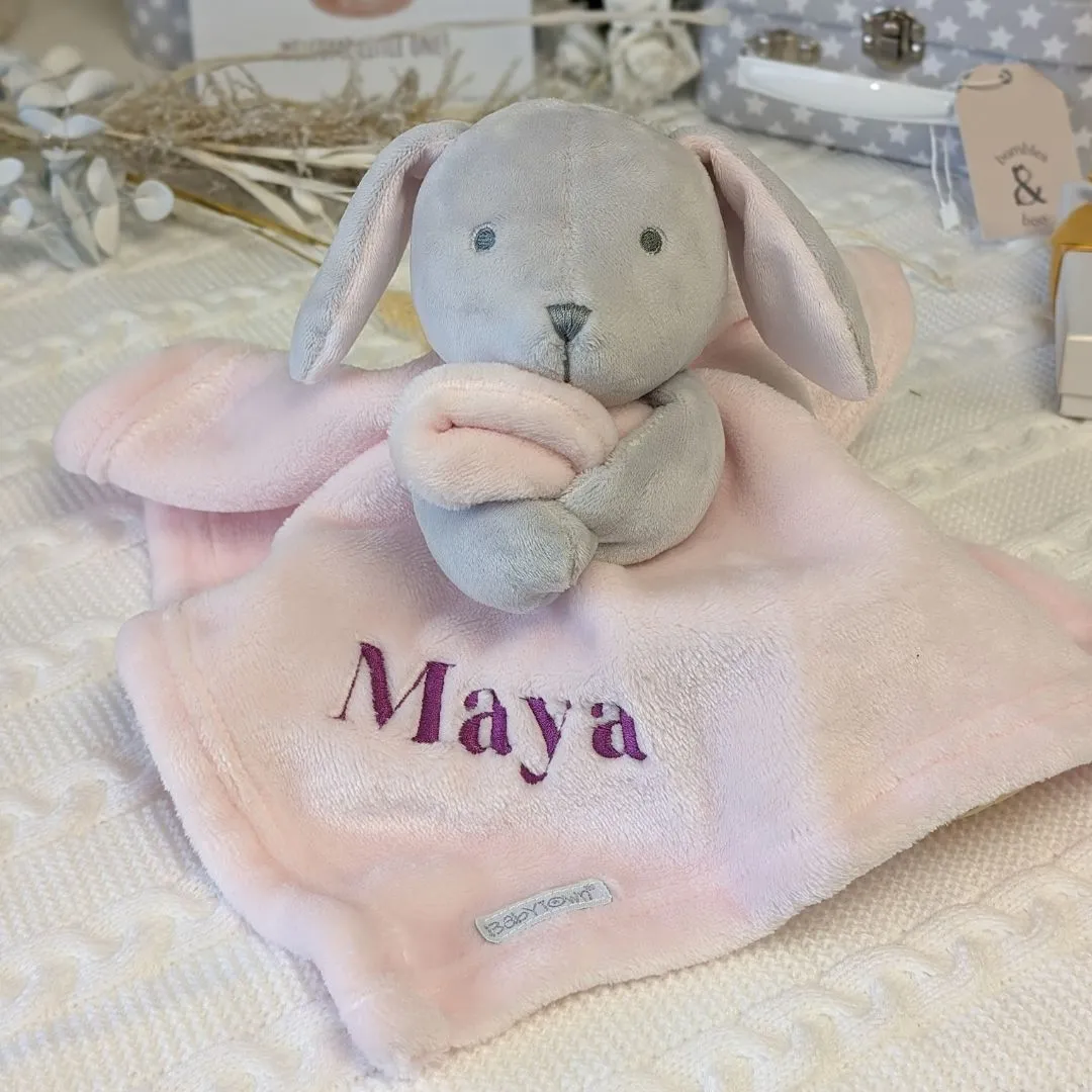 Baby Soother Comforter Pink Bunny