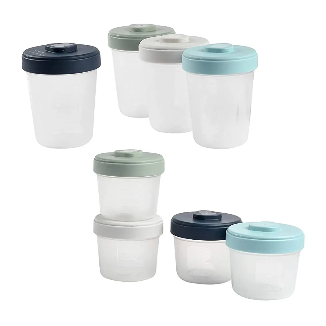 BEABA Toddler Food Storage Starter Pack - 8 Clip Containers