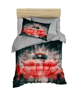 Bed Duvet Cover Set RED FERRARI