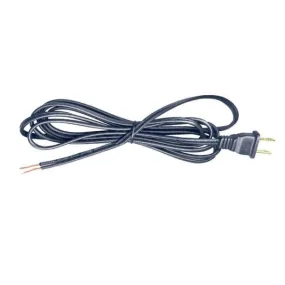 Black 12 Foot Lamp Cord Sets, SPT1