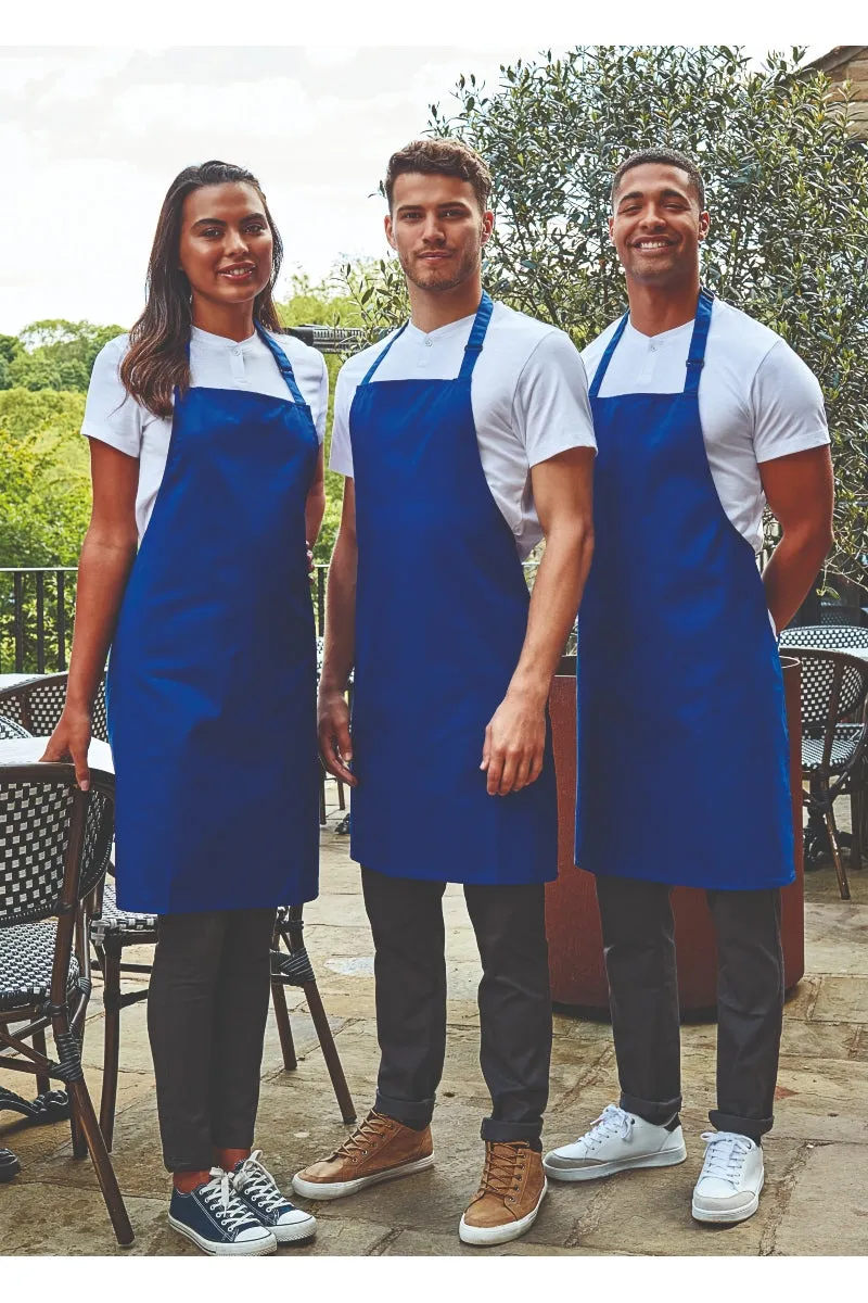 Black Denim Sustainable Bib Apron (No Pockets)