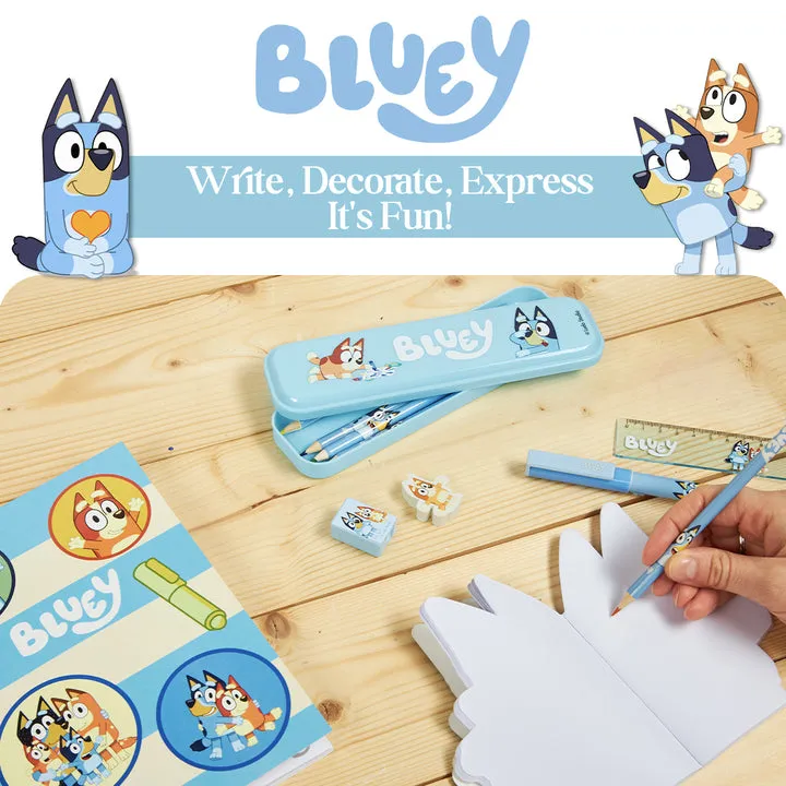 Bluey Stationery Set for Kids Notebook & Colouring Pencils Set