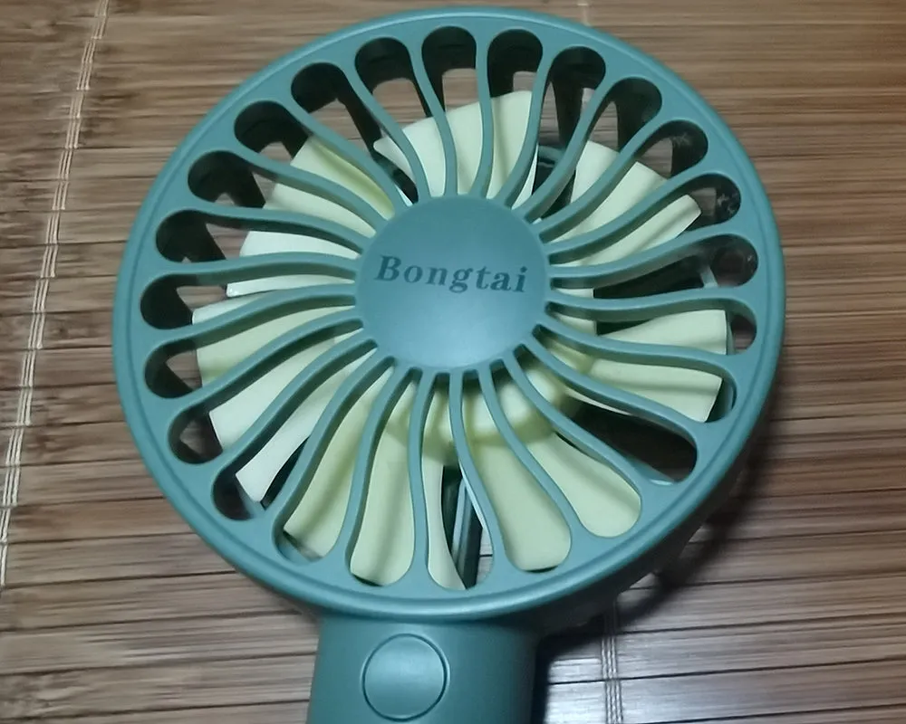 Bongtai portable electric fan with USB rechargeable operation electric fan, suitable for outdoor travel, etc.