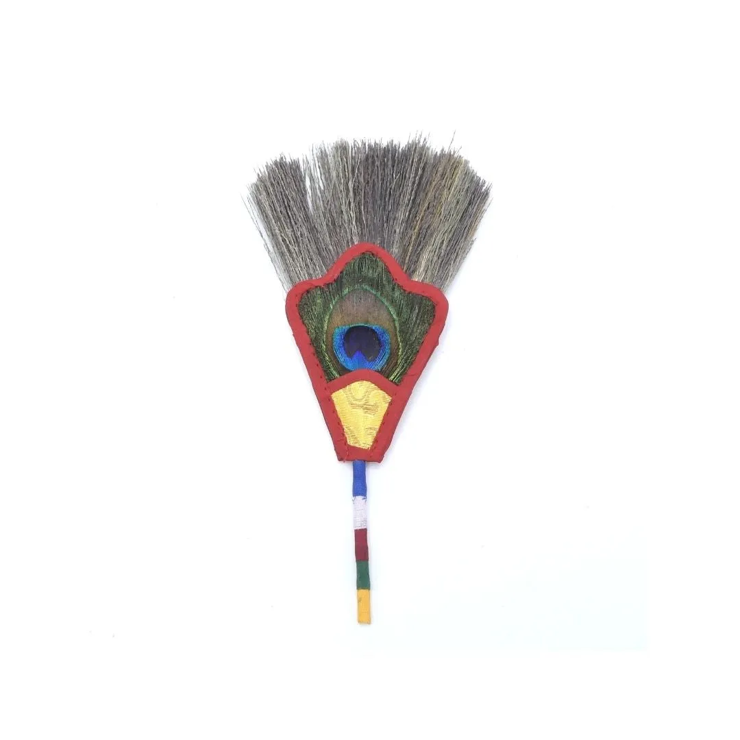 BUMPA FAN | Peacock Feather & Kusha Grass