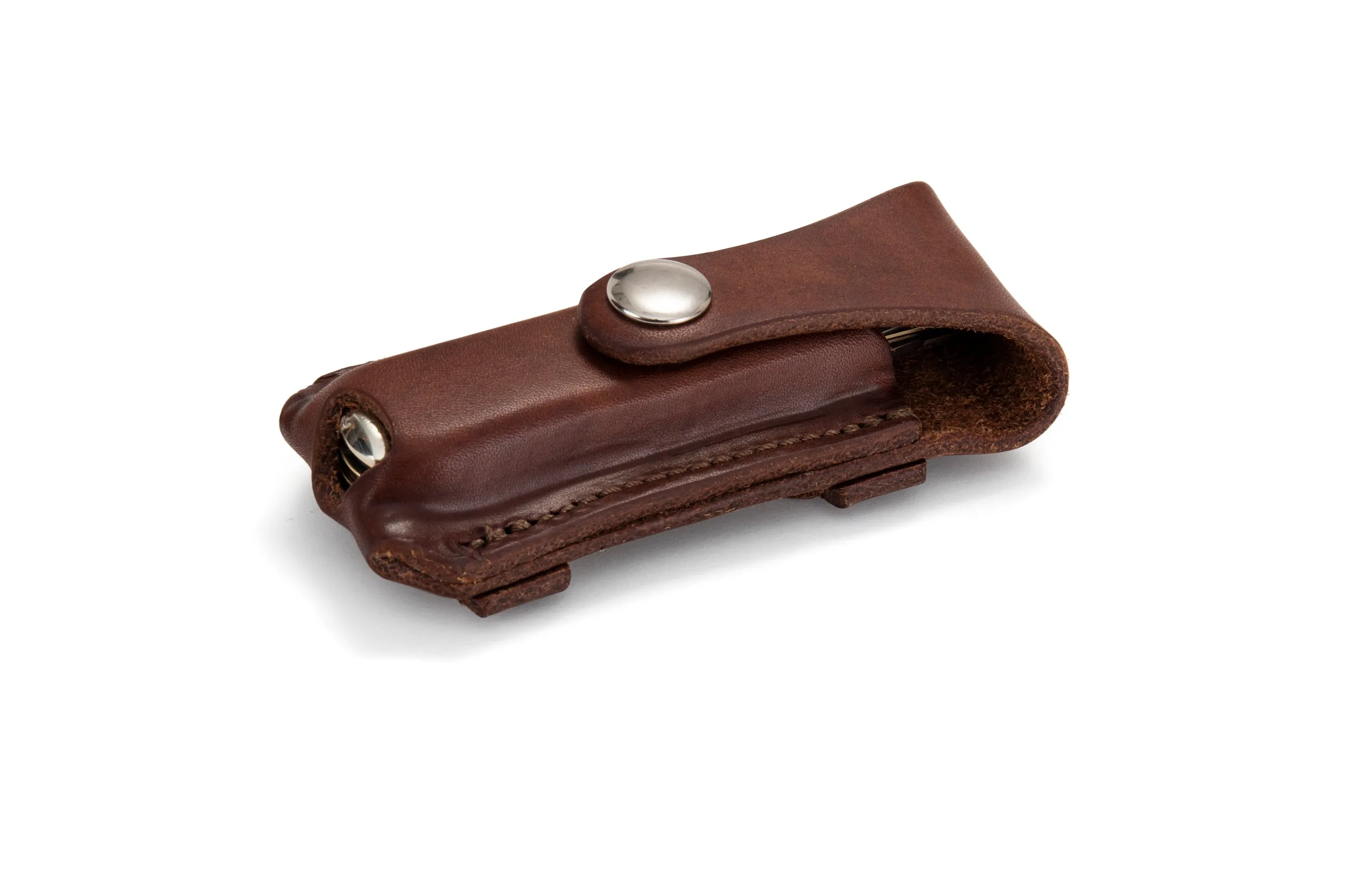 Button Close Pocket Knife Pouch - Natural