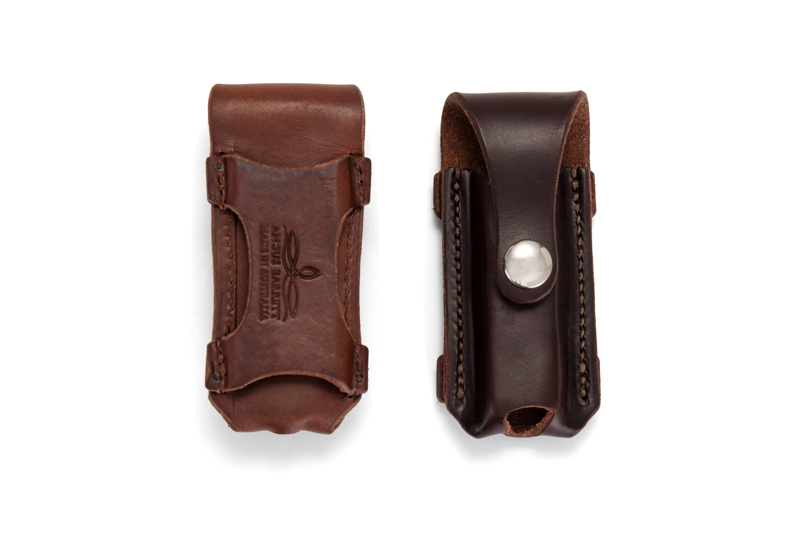 Button Close Pocket Knife Pouch - Natural