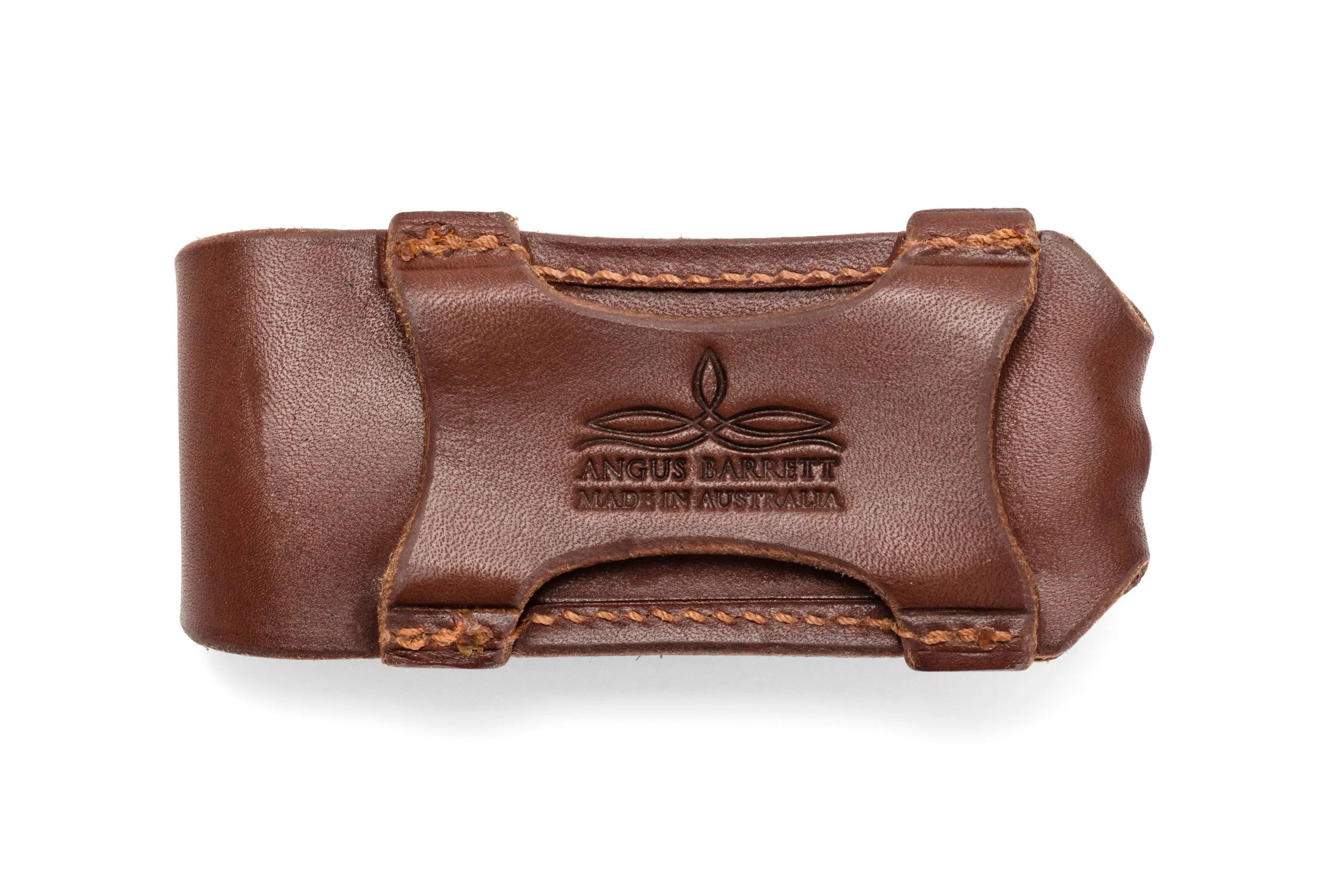 Button Close Pocket Knife Pouch - Natural