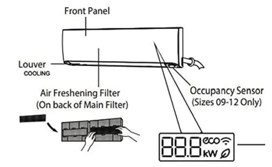 Carrier / Bryant Ductless Freshness Filter (MDE) 12100206000056 - 2 Pack