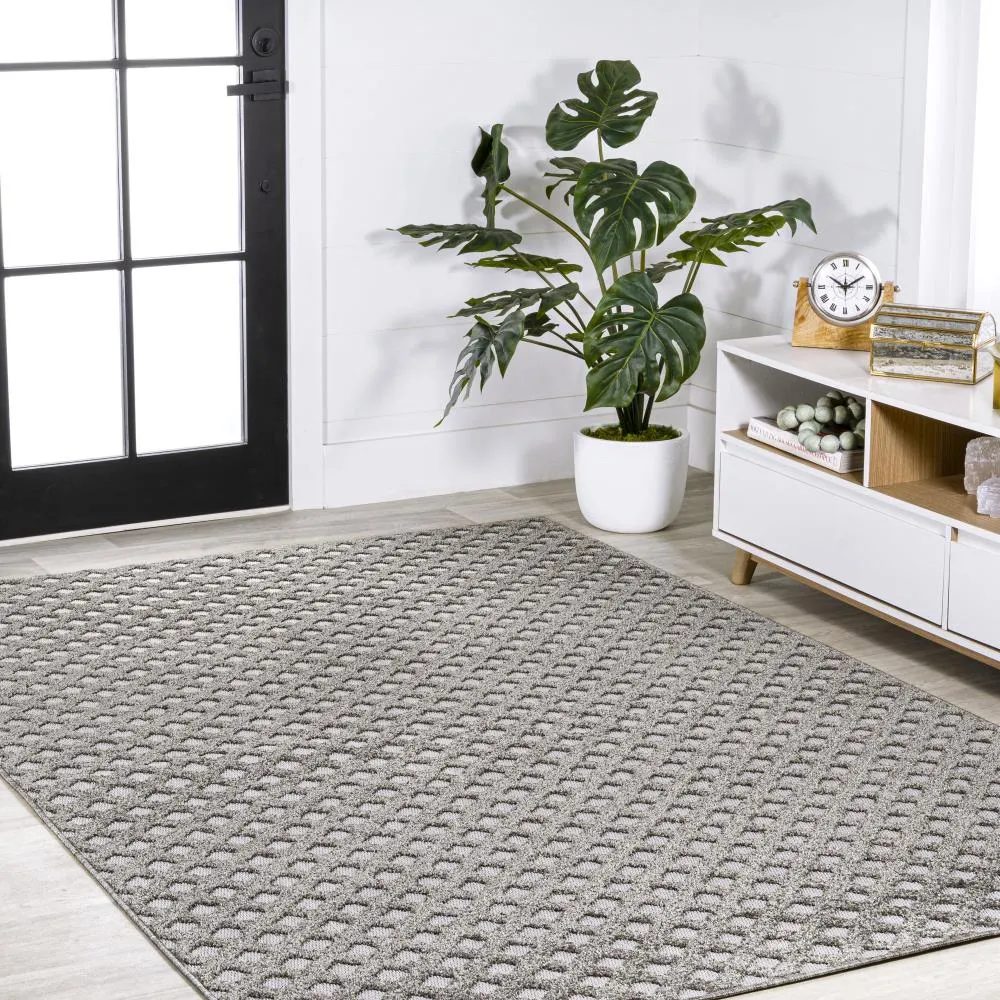 Castelo Rabat High-Low Pile Mini-Diamond Area Rug