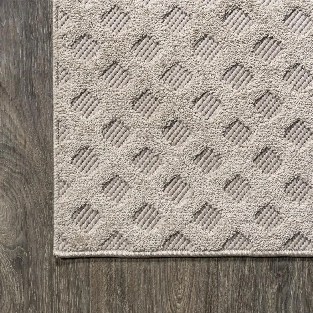 Castelo Rabat High-Low Pile Mini-Diamond Area Rug