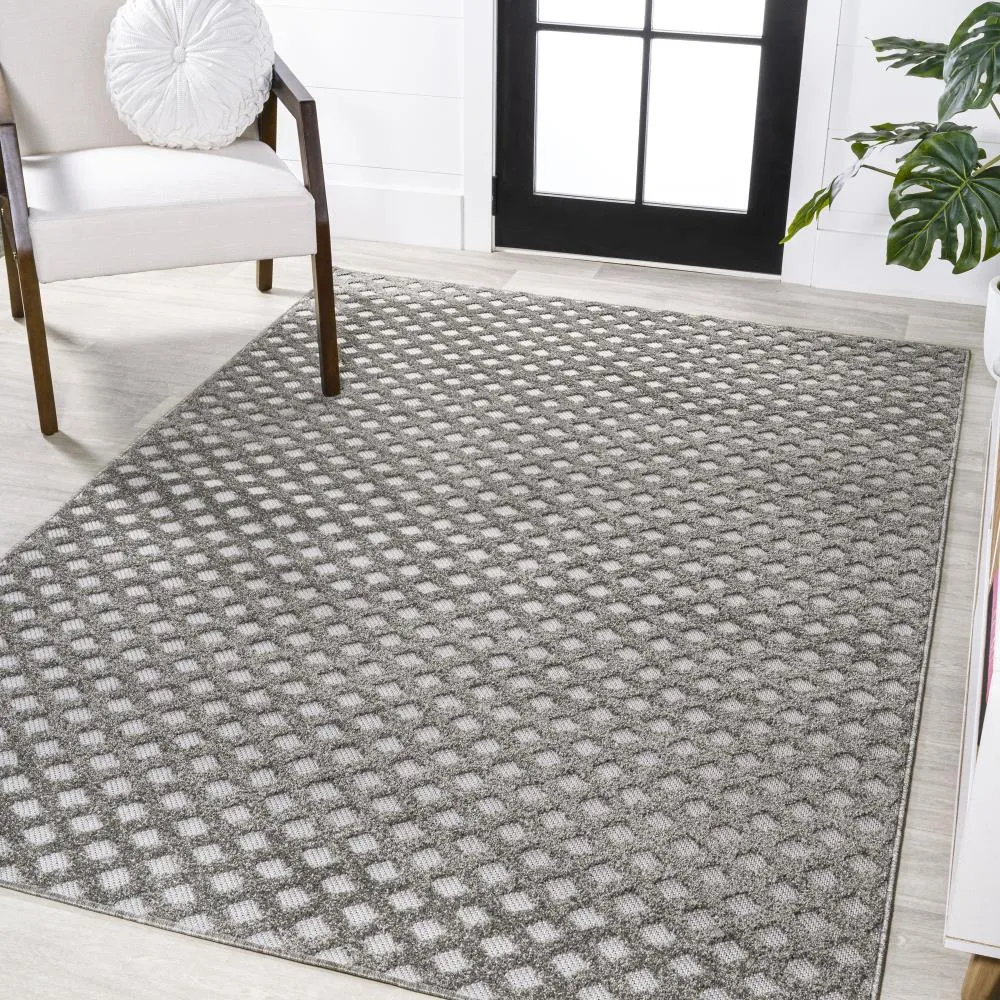 Castelo Rabat High-Low Pile Mini-Diamond Area Rug