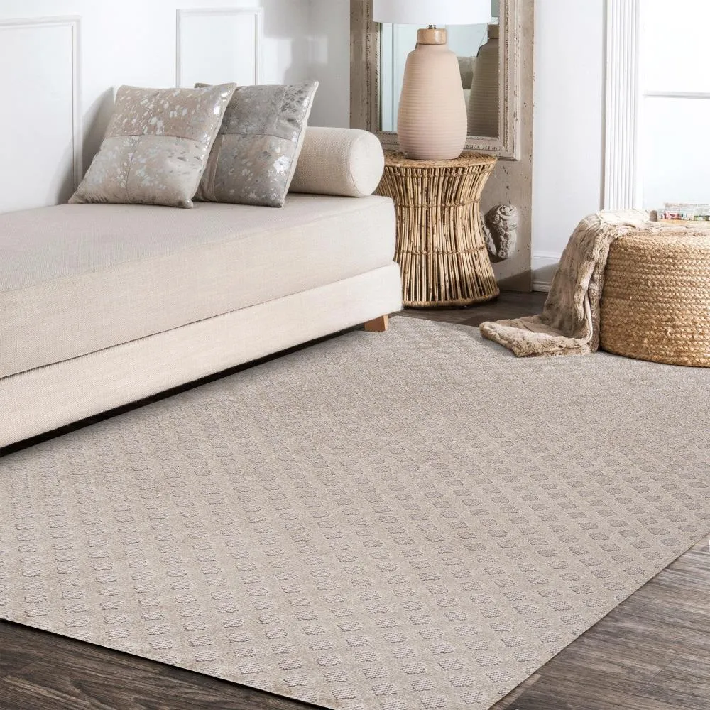 Castelo Rabat High-Low Pile Mini-Diamond Area Rug